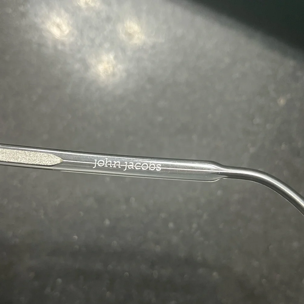 John Jacobs Venus Clear Frames, Case & Cloth